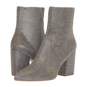 Loeffler Randall Isla Ankle Boot in Pewter Glitter Size 8.5